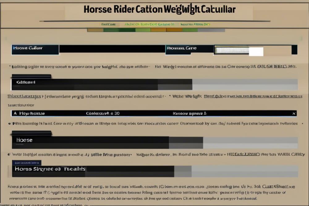 horse-rider-weight-calculator